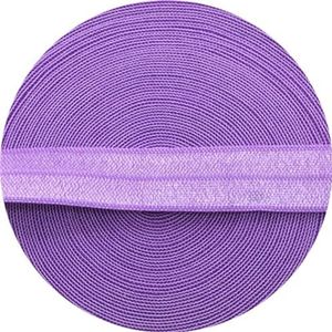 10/15/20/25mm elastisch lint veelkleurige vouw over spandex elastische band voor het naaien van kanten rand tailleband kledingaccessoire-paars-20mm-50yards ro