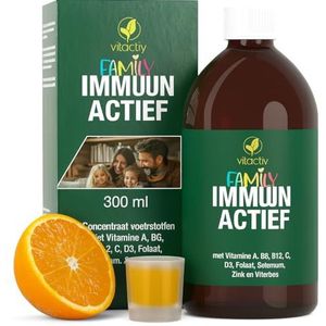 VITACTIV Family Immun Aktiv - 300 ml micronutriëntenconcentraat - multivitamine concentraat met druivenpitten en vlierextract - plus mineralen & sporenelementen - fruitsmaak, max. 60 porties