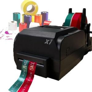 Satijnen lintdrukmachine, 1 rij/ 2 rijen/ 4 rijen digitale lintprinter met linthouder, stempeldrukmachine(Double row)