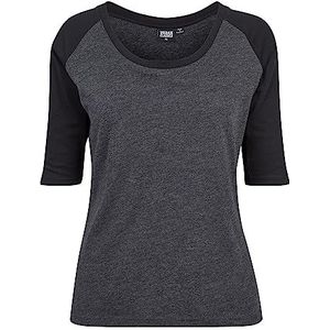 Urban Classics Dames 3/4 Contrast Raglan T-shirt voor dames