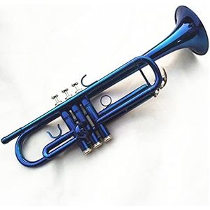 Standaard Trompet Instrument Blauwe Bes Kleur Blaast Arbeidsbesparende Prestaties Van Studentenband Standaard trompetten (Color : 01)