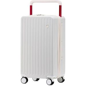 Koffer Modern Wachtwoordkoffer Met Grote Capaciteit Voor Dames, Universeel Wiel, ABS Waterdichte Koffer Voor Heren Handbagage (Color : C, Size : 20inch)