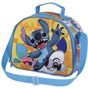 Lilo and Stitch Skater-3D lunchtas, geel, 25,5 x 20 cm, Geel, Eén maat, 3D Lunch Tas Skater