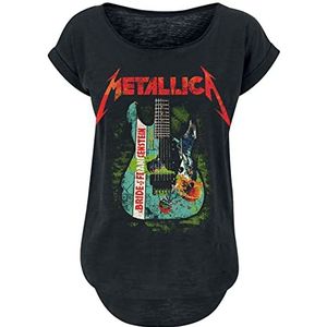 Metallica Bride Of Frankenstein Guitar T-shirt zwart XL 100% katoen Band merch, Bands