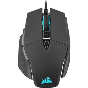 Corsair M65 RGB Ultra Tunable FPS Gaming Mouse Marksman 26.000 DPI optische sensor, optische schakelaars, AXON Hyper-Processing Technology, Sensor Fusion Control, Tunable Weight System - Zwart