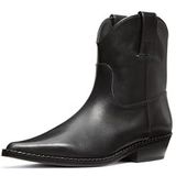 Michael Kors - Noemie - Gehakte Enkellaarsjes - Zwart - Leer