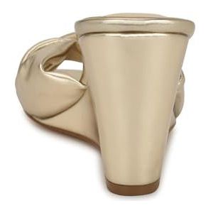 Nine West Nikhil Damessandalen met sleehak, goud 788, 41,5 EU, Goud 788, 41.5 EU