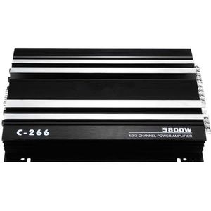 Versterker, 5800 Watt 4 Kanaals 12V Autoversterker Auto Audio Eindversterker Auto Audio Versterker for Auto's Versterker Subwoofer