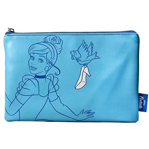 Half Moon Bay Disney Cinderella Pouch - Reistas - 16x24cm - Cosmetische Pouch - Cash Coin Pouch - School, Blauw, 16x24cm, Zakje