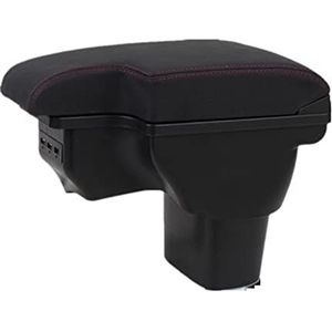 Auto Armsteun Opbergdoos Voor N&issan Voor Juke Voor Infiniti ESQ Koolstofvezel Armsteun Doos Auto Armsteun Accessoires Opbergdoos Onderdelen USB 2010-2019 Armsteun Opbergdoos(A1)