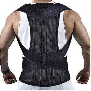 XS-5XL Full Back Brace Houding Corrector voor Mannen Vrouwen & Tieners, Verstelbare Rug Schouder Lumbale Ruggengraat Ondersteuning Riem Taille Trainer, Verbeteren Slechte Houding, Pijnbestrijding