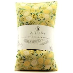 a Artsans Magnetron Zaadzak | Magnetron Heat Seed Bag | Thermisch cervicaal kussen gevuld met gierstzaden en lavendelbloemen | om spierpijn te verwarmen en te verzachten 48 x 13 cm en 850 g