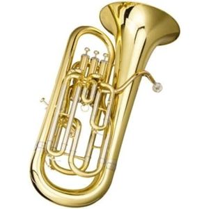 Euphonium-Instrument Bastuba Koperinstrument Messing Lak Goud Euphonium In Bes Met Mondstuk En Draagtas