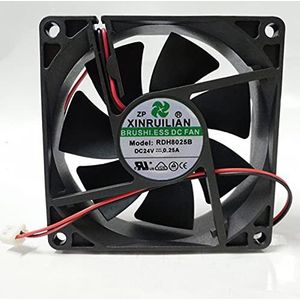 RUTLAN RDH8025B2 8025 8cm 24V 0.25A silent chassis fan
