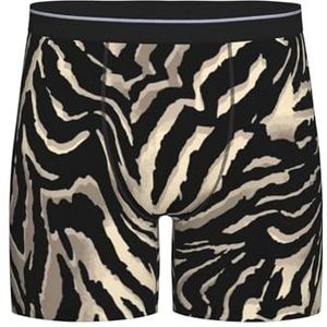 GRatka Boxer slips, heren onderbroek boxer shorts been boxer slips grappig nieuwigheid ondergoed, zwarte zebra huidpatronen, zoals afgebeeld, L