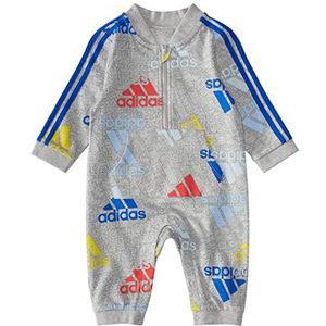 Adidas Rompertje voor meisjes en jongens, grijs gemêleerd met meerkleurig, 9 maanden, Grijs gemêleerd met meerkleurig, 9 Maanden