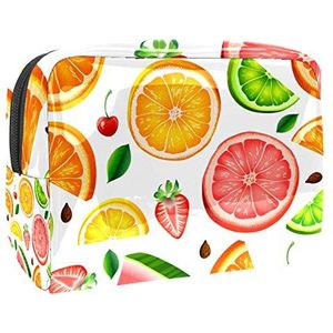 Fruit Patroon Grote Make-up Zak, Waterdichte Reizen Draagbare Cosmetische Zak, Travel Beauty Box, Toilettas