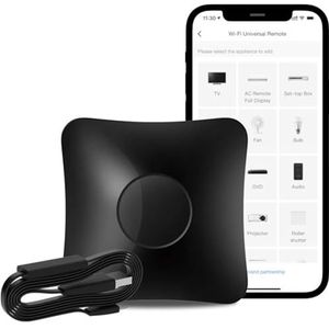 RM4 Pro IR universele afstandsbediening BroadLink, all-in-one hub, code leerfunctie, tv, STB, airconditioning, gordijnmotor compatibel met Alexa (alleen 2,4 GHz wifi).