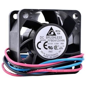 JFBDRL FFB0412VHN-R00 4 cm 4028 DC 12 V 0,24 A dubbele kogellagers groot luchtvolume voeding koelventilator