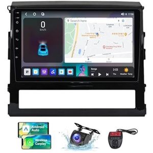 9 Inch Touchscreen 2 DIN Autoradio Compatibel met Toyota Land Cruiser 200 11 2015-2020 met Stuurbediening FM RDS DAB+ Autoradio WiFi 4G Draadloze Carplay Android Auto Bluetooth DSP(NF-7)