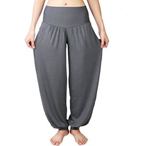 Hoerev Superzachte Spandex Harembroek Voor Yoga en Pilates,Donkergrijs,S