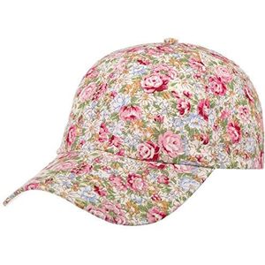 Lipodo Allover Flowers Pet Dames - cap baseballpet katoenen met klep voor Lente/Zomer - One Size roze