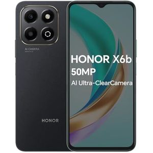 HONOR X6b - Smartphone - Zwart - 5G - 4GB RAM - 128GB - 6,56 inch - 50 MP