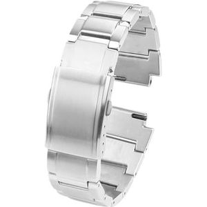 Quick release 24x16m Fit for Casio G-SHOCK GST-B200 band gstb200 roestvrijstalen horlogeband Vouwgesp metalen herenband armband (Color : A silver, Size : GST-B200 strap)