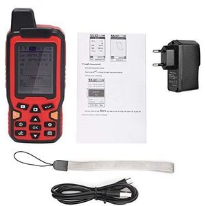 Landoppervlakmeter, ZL-180 Handheld GPS-navigatie Landoppervlak Meet Testapparaat 2,4 inch Display Landonderzoek 100-240V(EU Plug 100-240V)