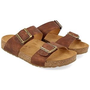 HAFLINGER Bio Andrea lederen sandaal, Country Brown 1726, 40 EU