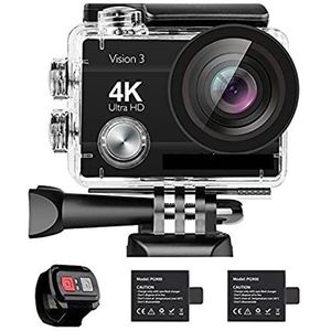 Actiecamera Waterdichte 4K Actie Camera 16MP Vision 3 Onderwater Waterdichte Camera 170 ° Groothoek Sport Cam Met Met Accessoires Mount Kit