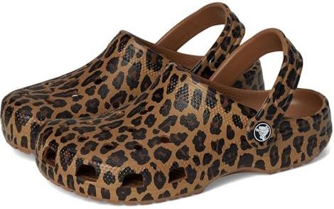 Crocs Unisex Classic Graphic Clogs Sepia/Leopard, Sepia/Luipaard, 4 Women/2 Men