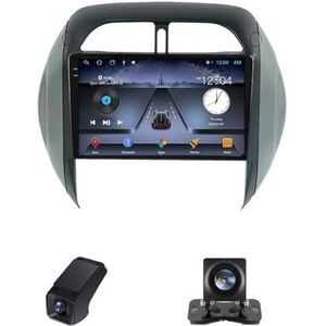 Android autoradio geldt voor Toyota RAV4 2 CA20 CA20W XA20 2003-2005 Carplay Android Auto,9 inch 2.5D touchscreen auto radio met GPS navigatie Bluetooth stuurwiel afstandsbediening(NF-2)