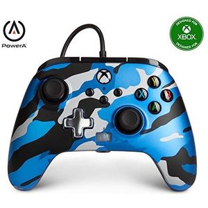 PowerA Enhanced Wired Controller - Metallic Blue Camo