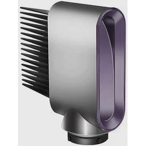 Pre-Styling Brede Tand Kam Nozzle Bevestiging voor Dyson Airwrap HS01 HS05 HS08, Pre-Styling Kam Nozzle Borstel voor Krullend & Coil Haar, Paars