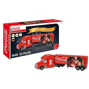 Revell 3D Puzzle 01041 Adventskalender Coca-Cola Truck,gekleurd