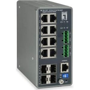 LevelOne IGU-1271 netwerk-switch Managed L3 Gigabit Ethernet (10/100/1000) Grijs