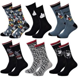 Disney Socks And Underwear MICKEY Sokken, 40/46, 6 paar, Verpakking met 6 paar, 40-46 EU