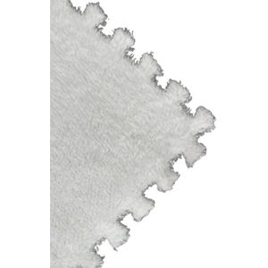 Zeyeo 12/24/48 Stuks 12x12x0,4 Inch Zachte Verdikte Pluche Schuimrubberen In Elkaar Grijpende Matten Met Randen, Ideaal Voor Speelkamer, Slaapkamer En Meer(White,48pcs)