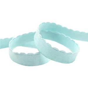 2 5 10 Yard 3/8 1/2 5/8 10mm 13,0 mm nylon bh-band elastische band pluche schoudertape ondergoed lingerie naaien trim-blauwe topaas-10mm-2 yards