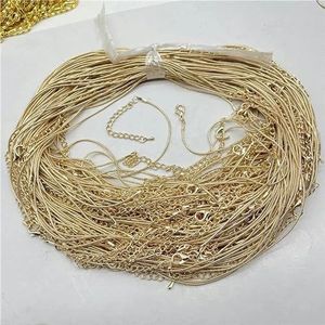 Groothandel ketting touw karabijn diy sieraden maken ronde slang ketting accessoires 60pcs-NO.8