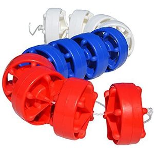Floating Pool Safety Rope Pool Rope Floats to Divide Pool, Swimming Pool Safety Line Floating Ropes Pool Lane for In Ground Pool Inflatable Boat River Deep Water (Color : Red Blue White, Size : 9m (