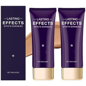 Body Coverage Foundation, Body Full Coverage Concealer Waterproof No-Taste, Langdurige zweetbestendige concealer voor vrouwen, Beenmake-up Waterproof, Natuurlijke glans (natural*2)