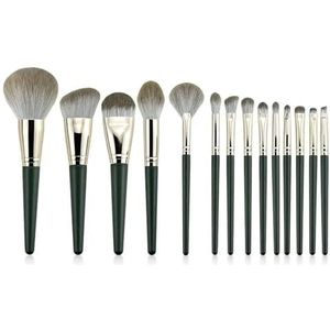 14 stuks make-up kwastenset kunstenaarschap borstels Kabuki Poeder Borstel Oogschaduw Stippling Borstel Premium Synthetische Make-up Borstel Set Voor Contouring Concealer Foundation Poeder Oogschaduw