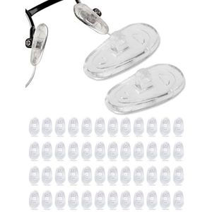 SPORTS WORLD VISION Brillen Neuspads | Premium kwaliteit zachte siliconen A-vormige neuspads voor brillen | 11mm schroefbare brilpads in 25 paar
