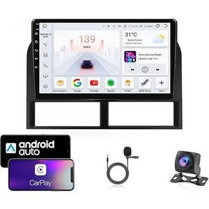 Android 13 Dubbel Din Auto Stereo Touchscreen Auto Stereo Voor JEEP GRAND CHEROKEE 1999-2005 Met Bluetooth GPS Navigatie WiFi FM Radio USB/SWC/Plug en Play Ondersteuning Carplay&Android Auto(4 Core Wi