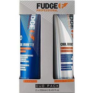 Fudge Professional Cool Brunette Blue-Toning Anti-Oranstich Duopack Shampoo 250 ml en conditioner 250 ml