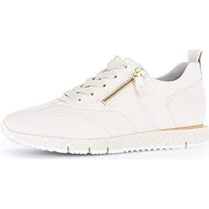 Gabor Low-Top sneakers voor dames, lage schoenen, uitneembaar voetbed, vrijetijdsschoenen, sneakers, hardloopschoenen, straatschoenen, panna, maat 38,5 EU, Beige Panna 22, 38.5 EU