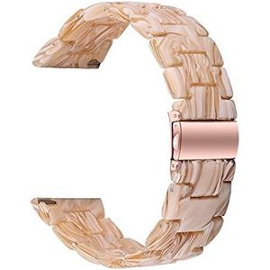 ENICEN Hars Watch Band Compatibel met Fitbit versa 3 / Fitbit Sense Smart Polsband Accessoires Dames Mannen Hars Armband Strap for Fitbit Sense (Color : Silk white)