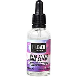 BLEACH LONDON Hair Elixir Serum, op basis van avocado, briljant zijdeachtige glans en afwerking, voedende rijke formule voor droog haar, veganistisch, dierproefvrij, 400 ml